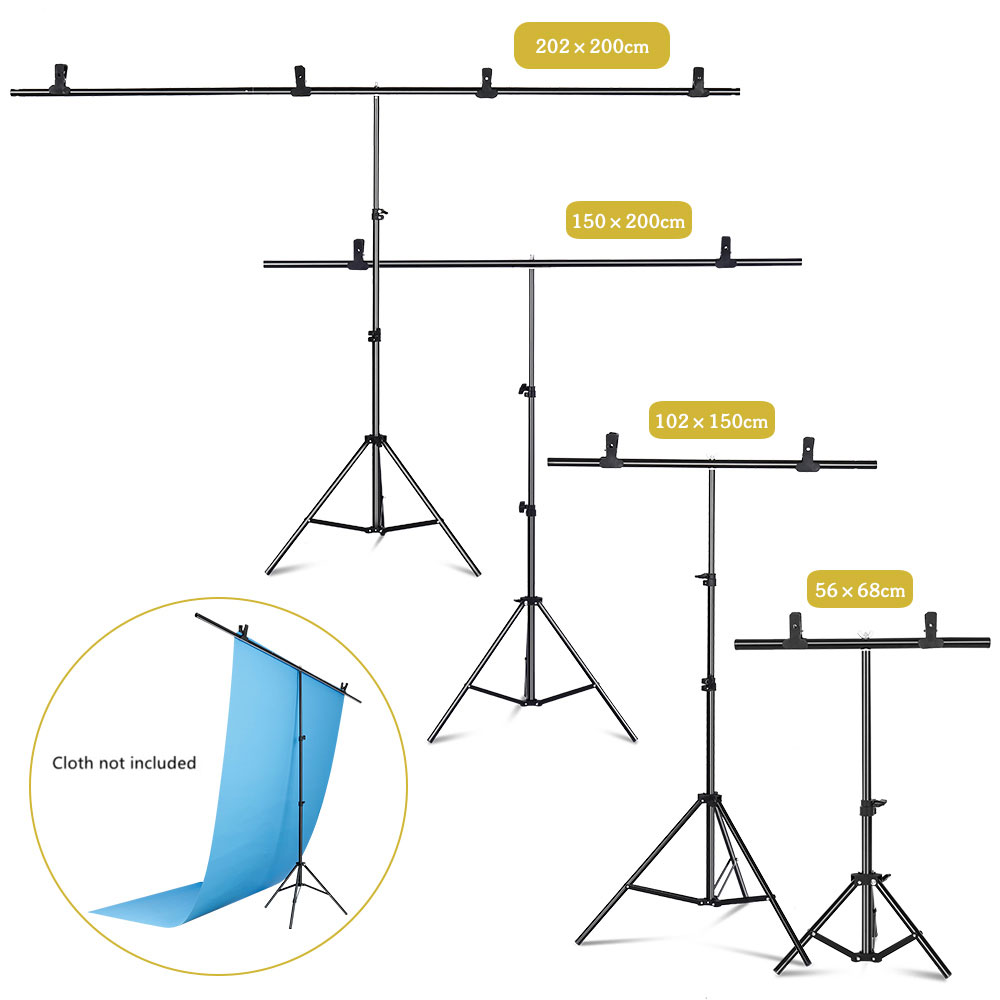 Photography Backdrop Stand Kit - Photography T-shape Background Backdrop Stand Frame