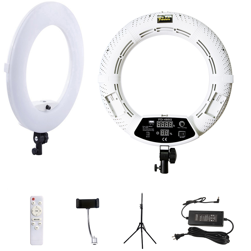 Ring Light 18 Inch Studio - Yidoblo 18inch Ring Light with Stand