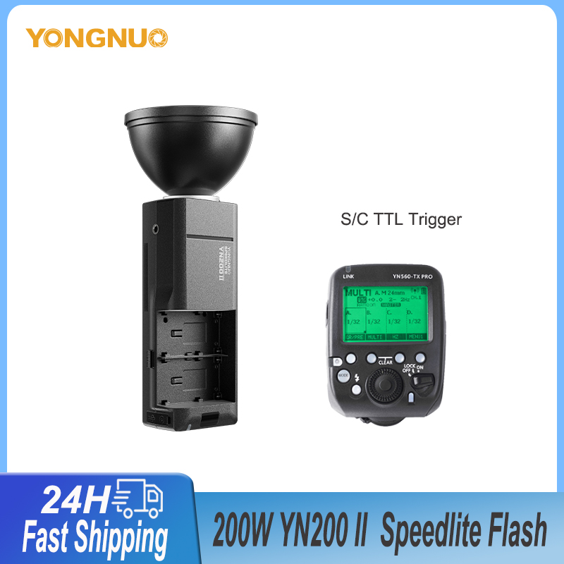Wireless Flash Trigger 2.4G - YONGNUO YN200II 2.4G Wireless Speedlite Flash