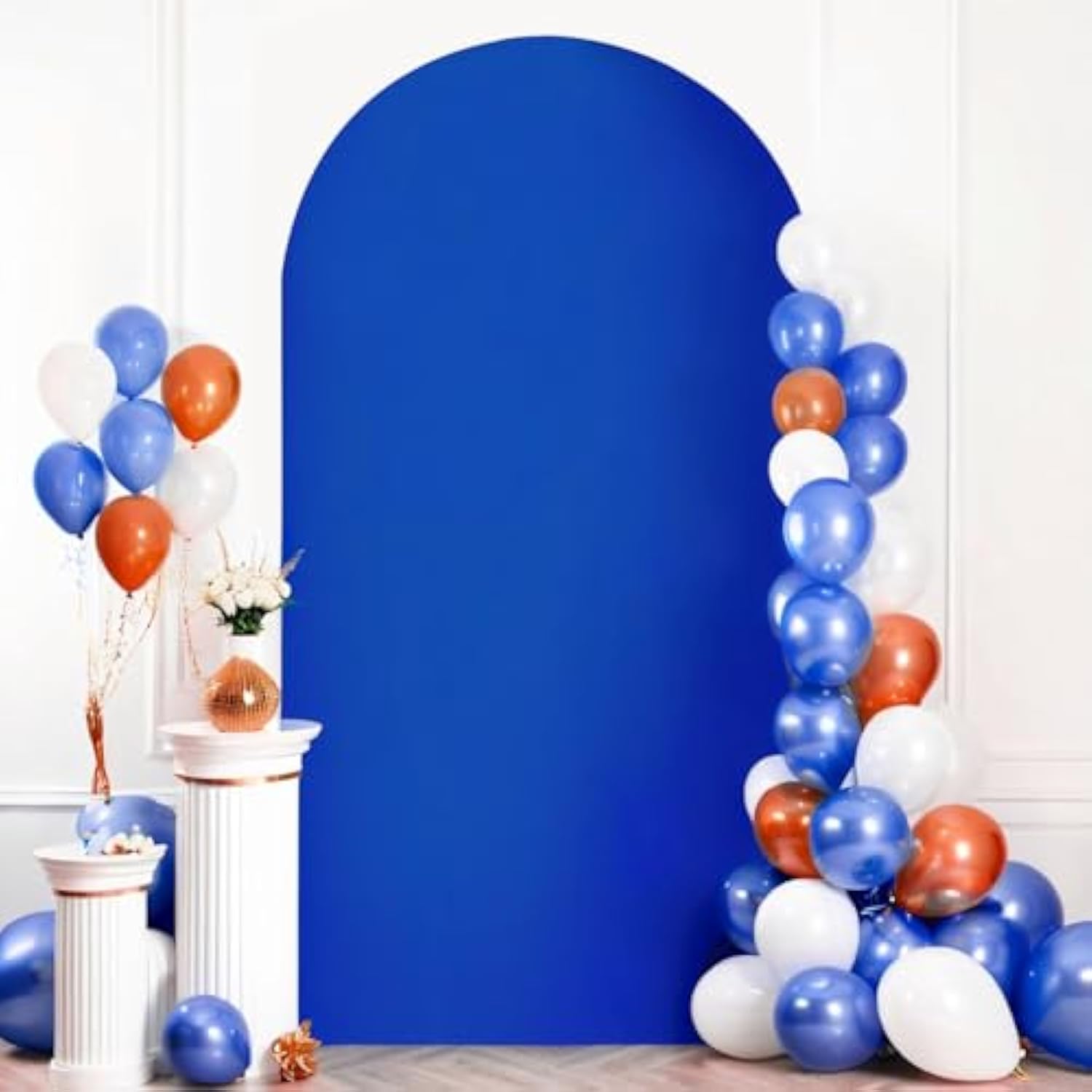 Photography Backdrop Stand Kit - VIKAMA Blue Arch Cover Wedding Balloon