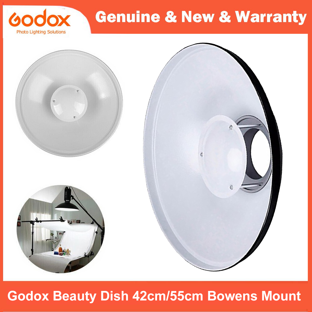 Beauty Dish 55Cm Studio - Godox BDR-W Beauty Dish 42CM 16