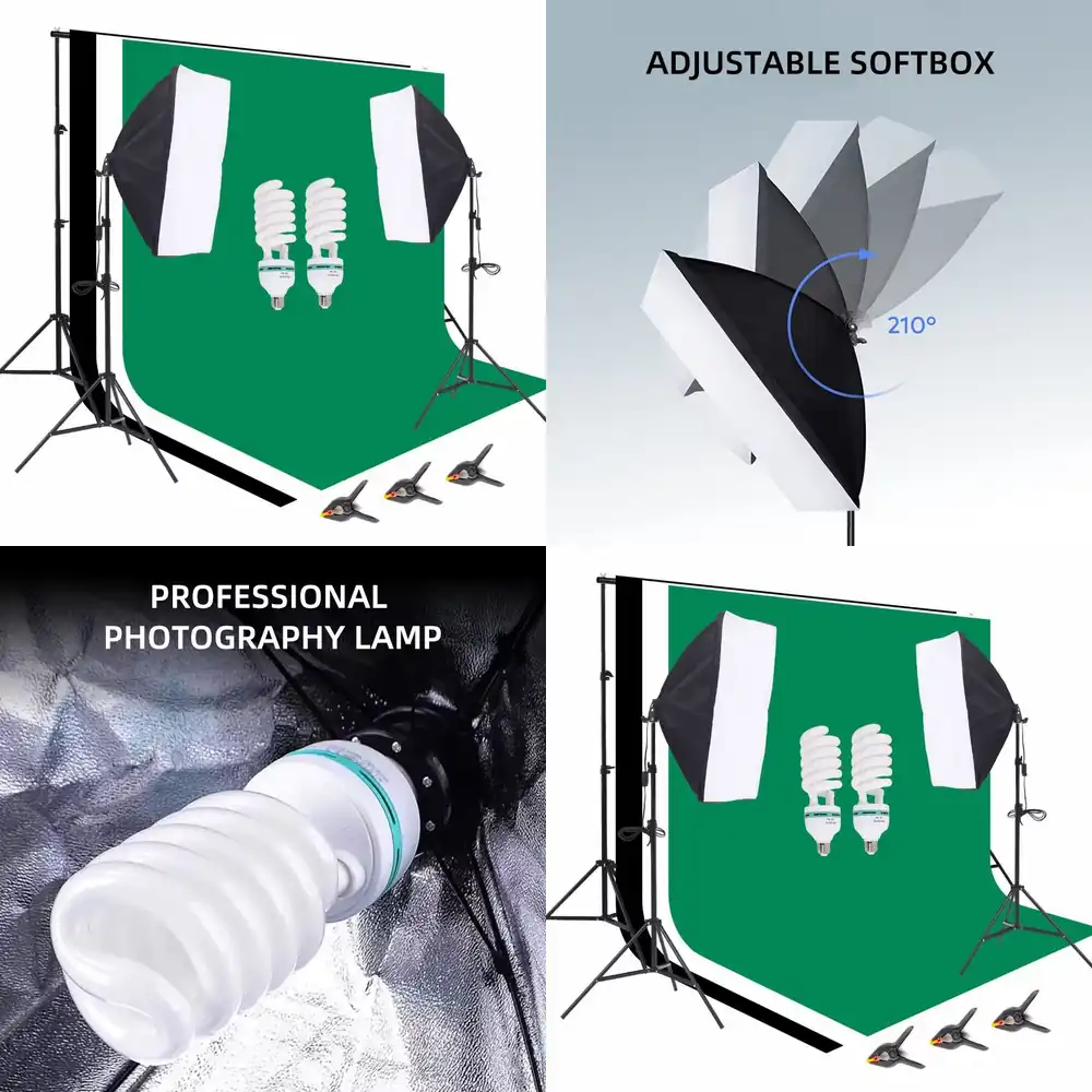 Photography Backdrop Stand Kit - 1 Photo Studio Equipment 2.6*3m Background