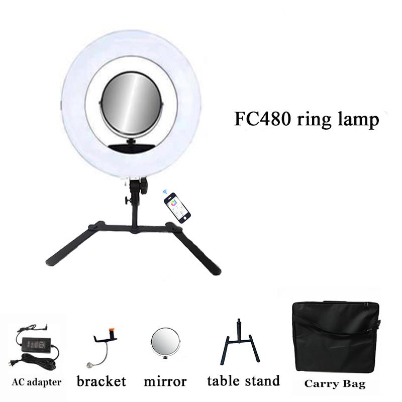 Ring Light 18 Inch Studio - Yidoblo 18inch FC480 RGB LED Ring
