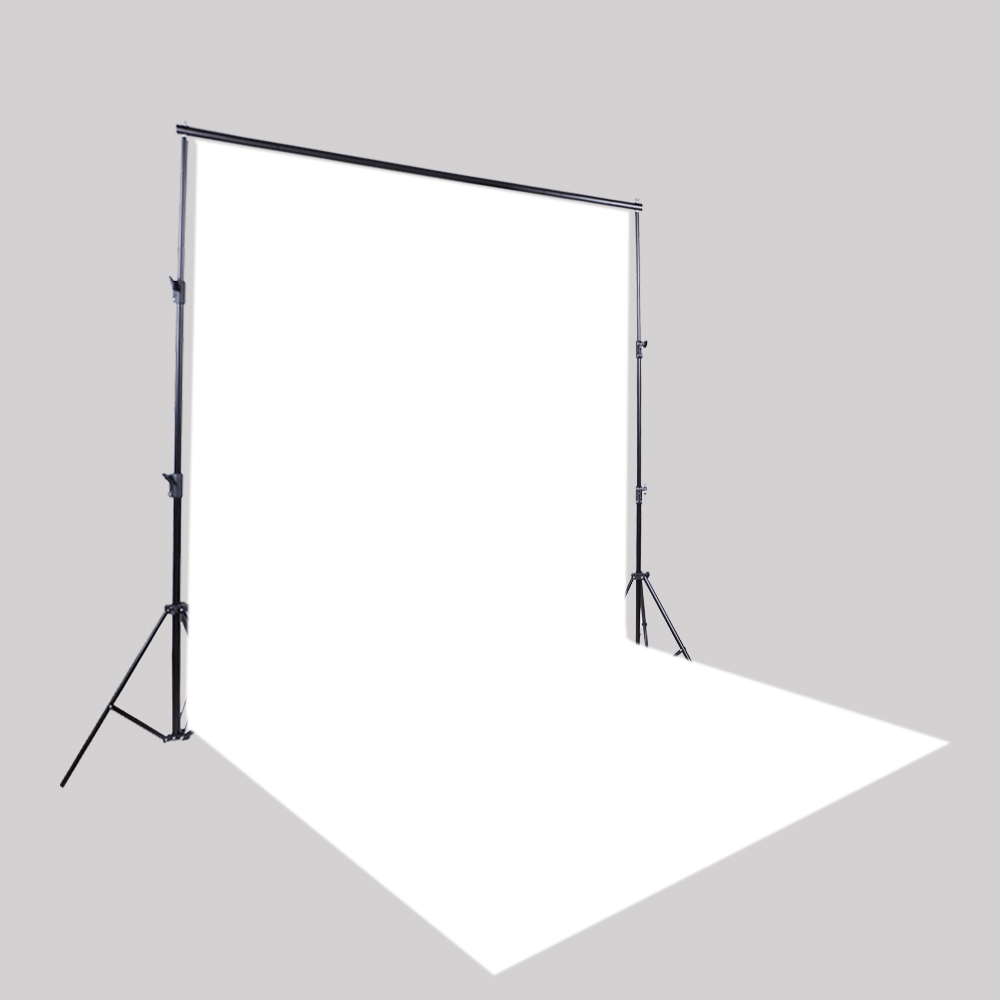 Photography Backdrop Stand Kit - White Vinyl Photography Backdrops Seamless Photo
