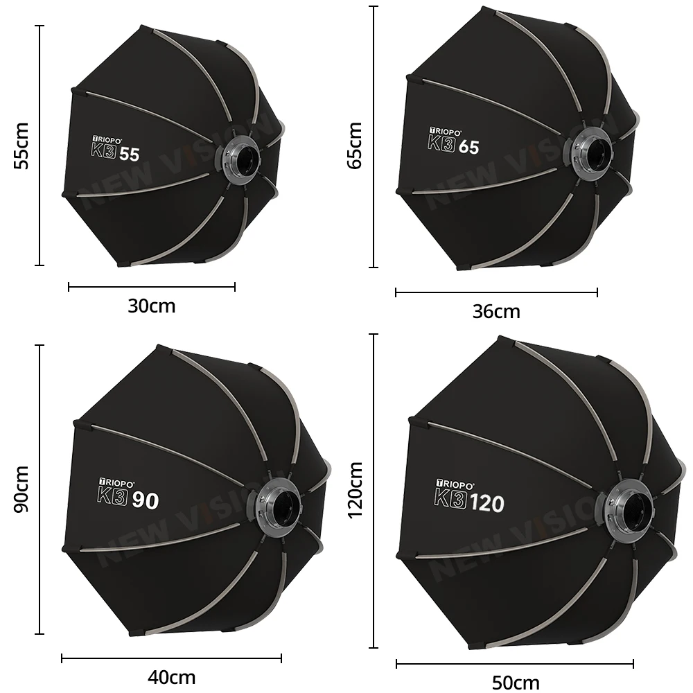 TRIOPO K3 Series 65cm 90cm 55c - Softbox 120Cm Octagon review and price