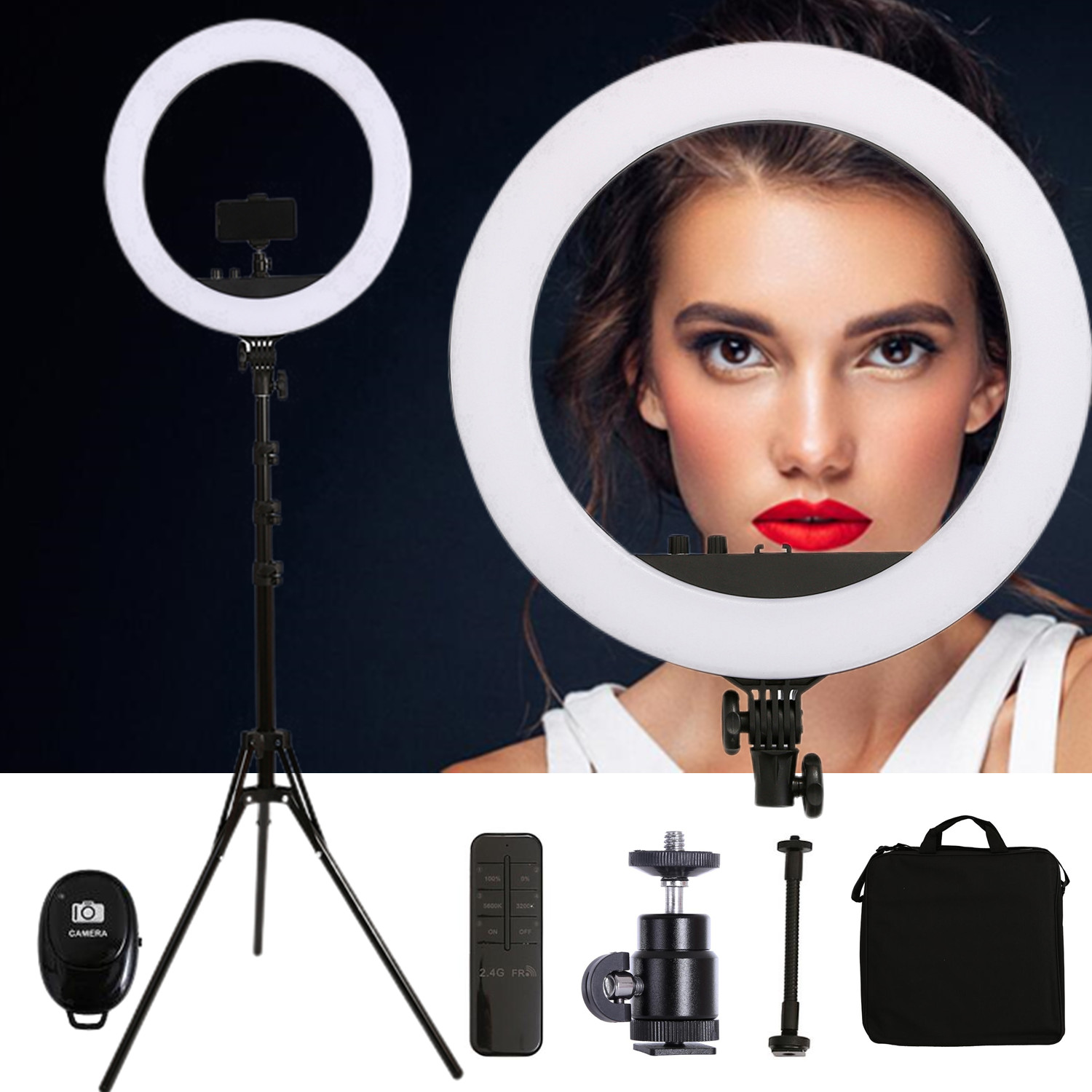 18Inch 55W Photo Studio LED Ri - Ring Light 18 Inch Studio review and price