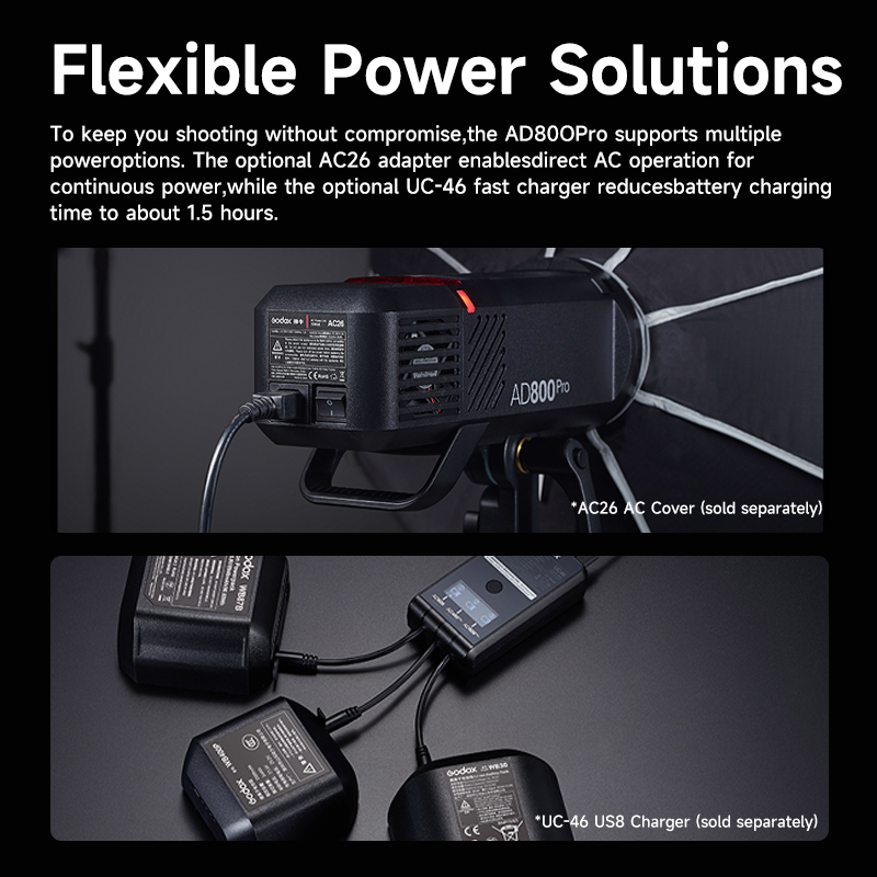 Godox AD800 Pro  Godox TTL Bat - Studio Strobe Hss Ttl review and price