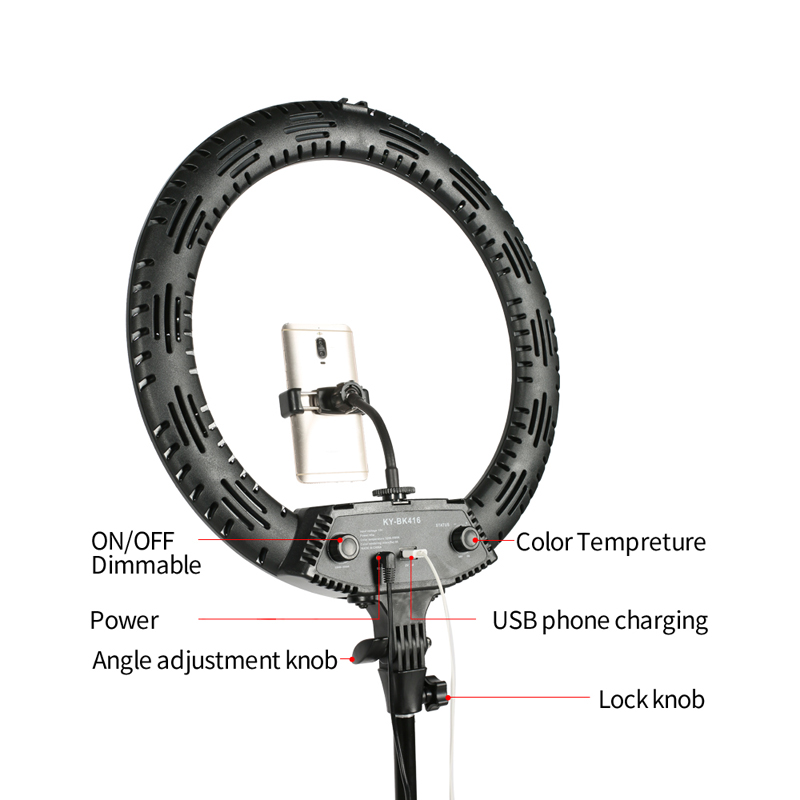 WalkingWay 18 inch LED Ring Li - Ring Light 18 Inch Studio review and price