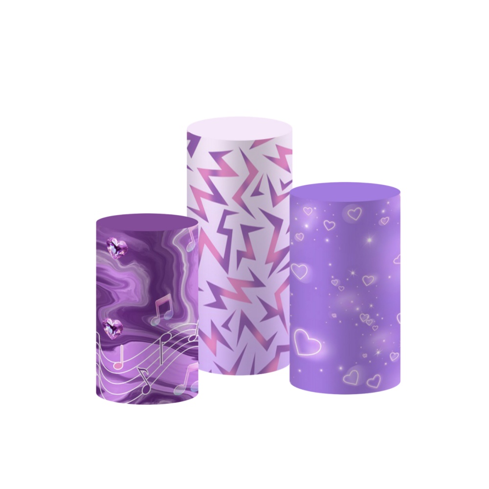 Purple Kpop Music Note Cylinde - Photography Backdrop Stand Kit review and price