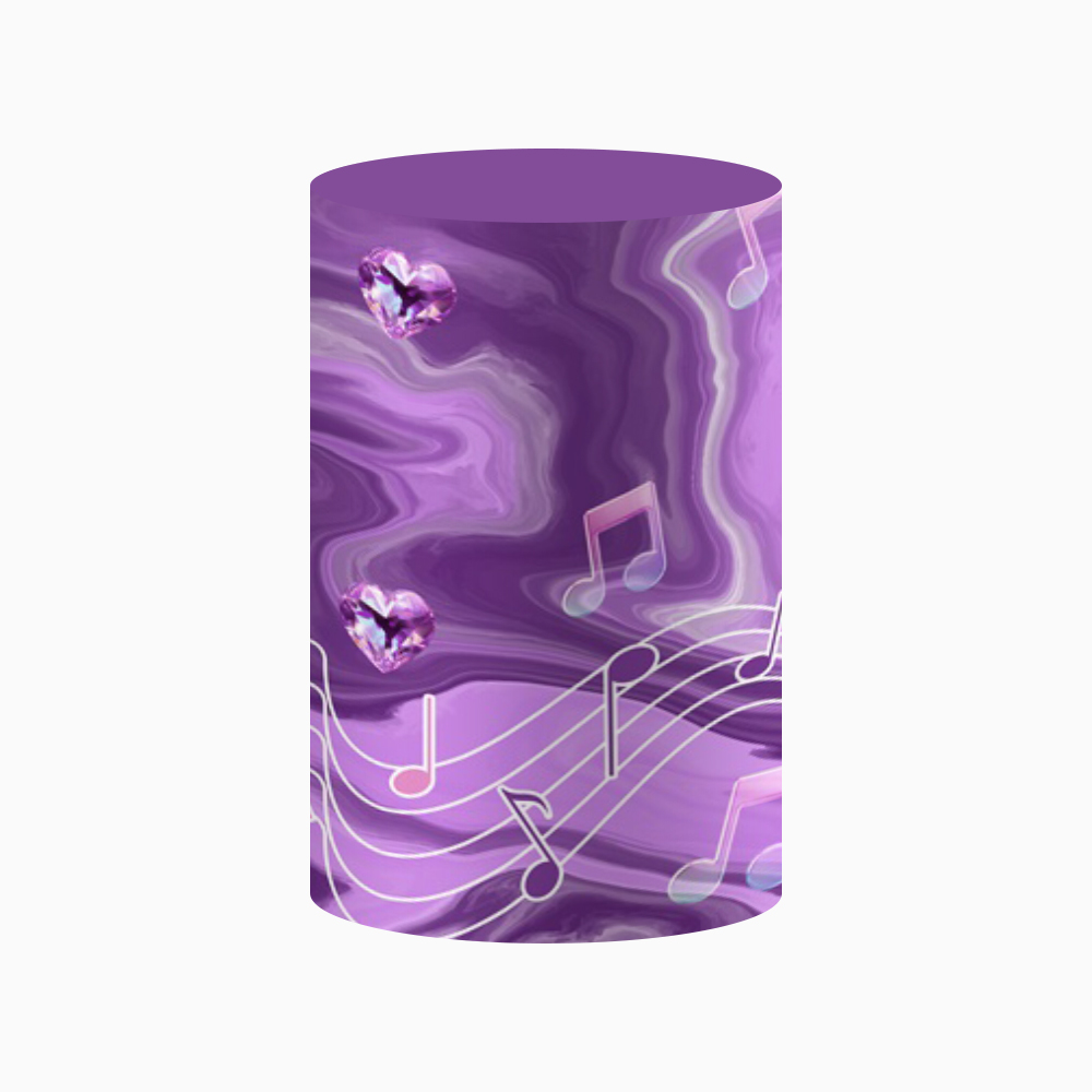 Purple Kpop Music Note Cylinde - Photography Backdrop Stand Kit review and price