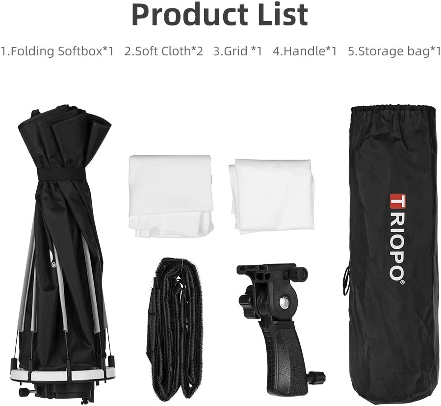 TRIOPO 55cm 65cm 90cm 120cm Fo - Softbox 120Cm Octagon review and price