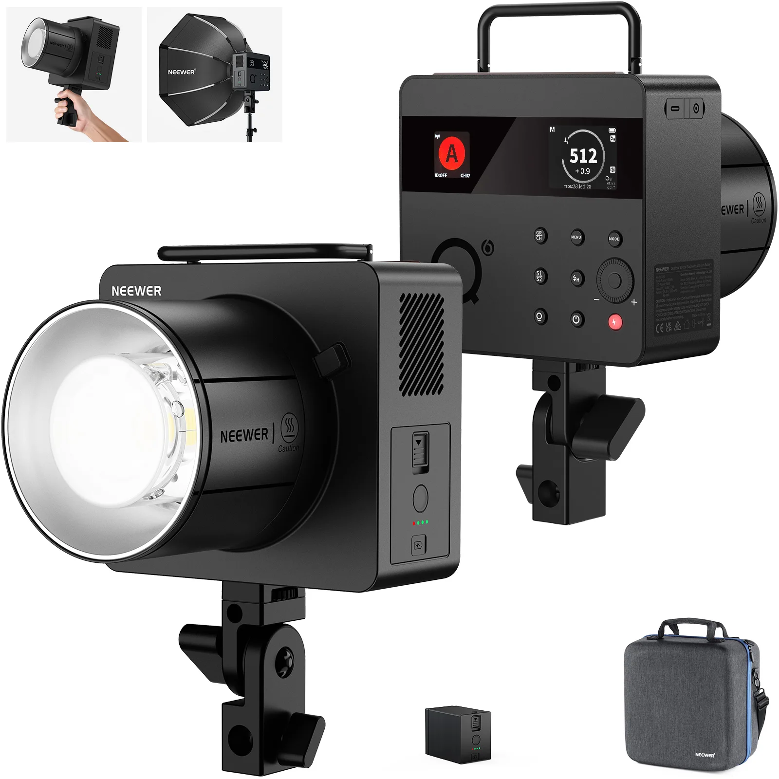 NEEWER Q6 600Ws 2.4G TTL HSS O - Studio Strobe Hss Ttl review and price