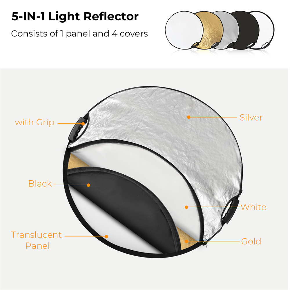 K&F CONCEPT 5-in-1 Light Refle - Reflector 5 In 1 110Cm review and price