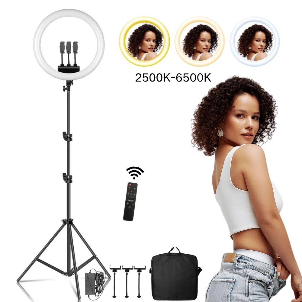 18 Inch LED Ring Light with Tr - Ring Light 18 Inch Studio review and price