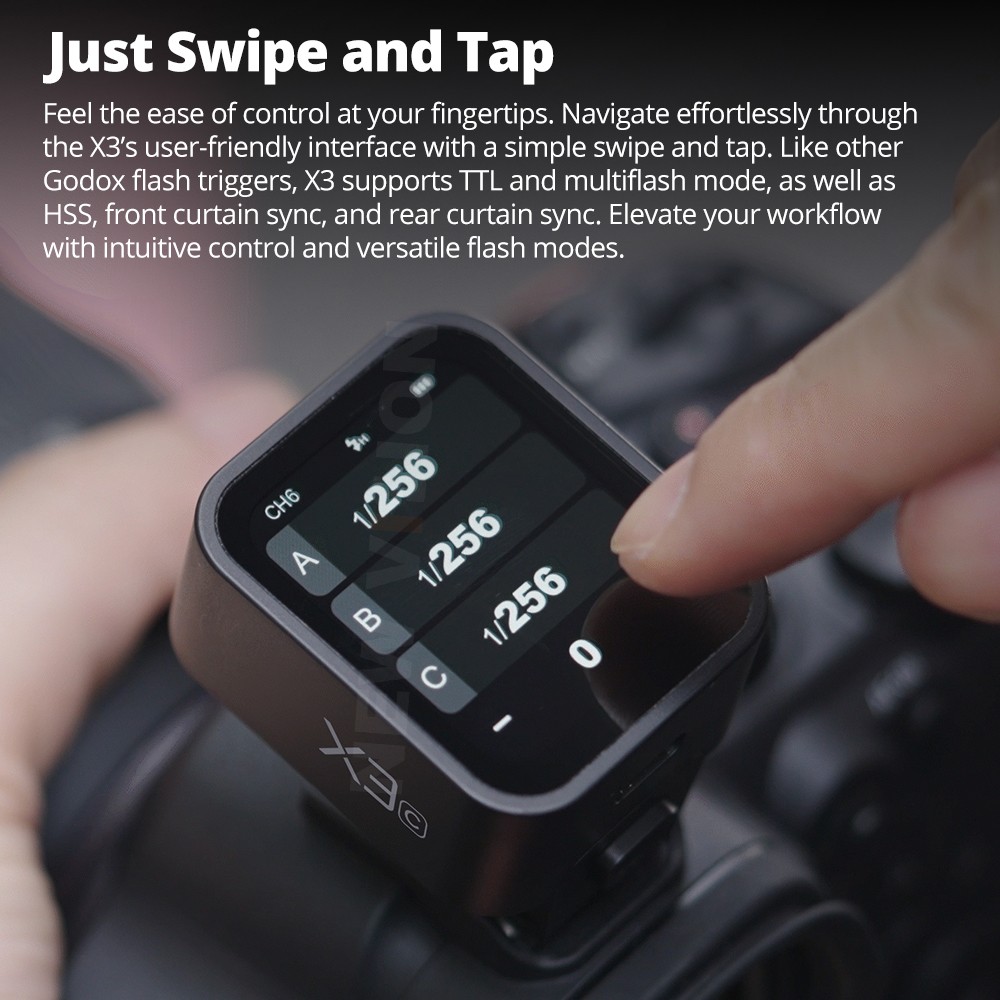 Godox X3 C/N/S/F/O TTL Wireles - Wireless Flash Trigger 2.4G review and price