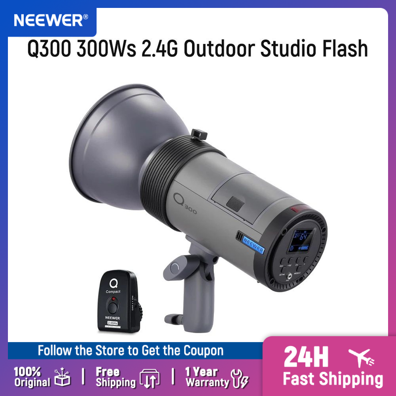 NEEWER Q300 300Ws 2.4G Outdoor - Wireless Flash Trigger 2.4G review and price