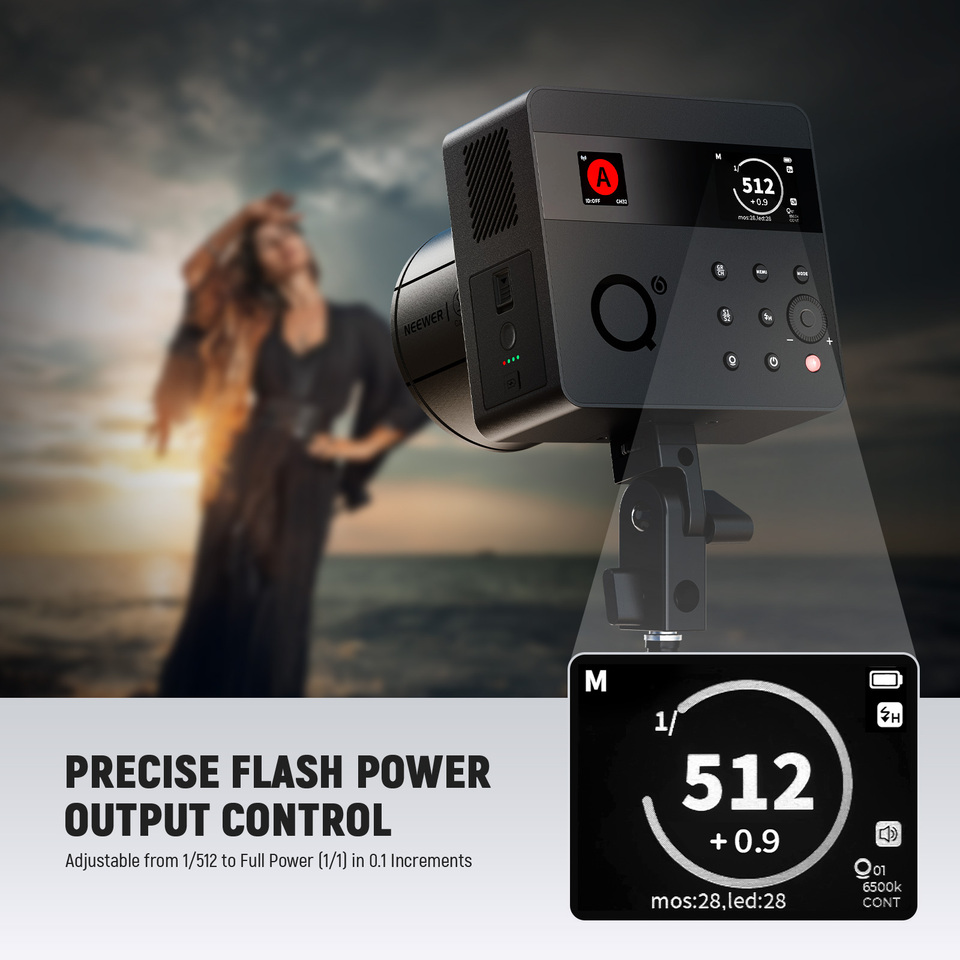 Q6 600Ws 2.4G TTL Outdoor Stud - Studio Strobe Hss Ttl review and price
