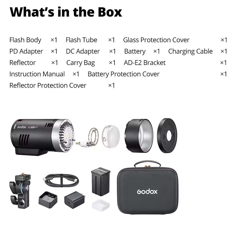 Godox AD300 ProII 300W TTL HSS - Studio Strobe Hss Ttl review and price